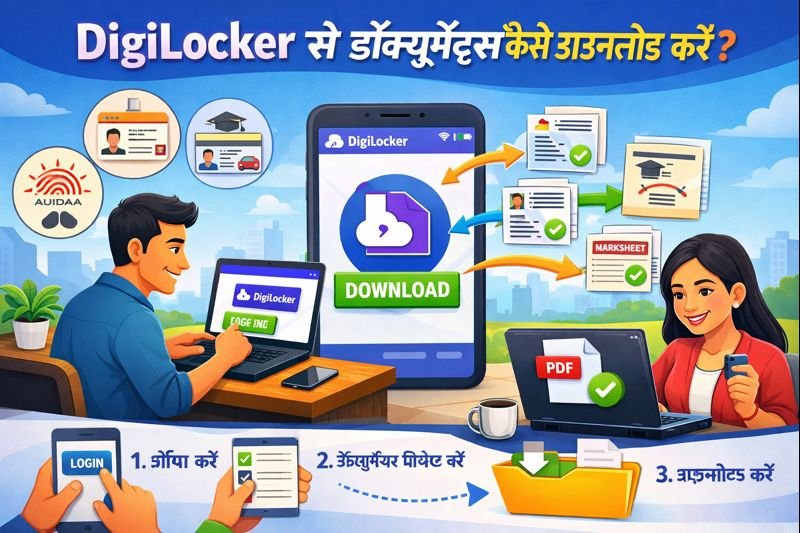 DigiLocker से डॉक्यूमेंट्स कैसे डाउनलोड करें?