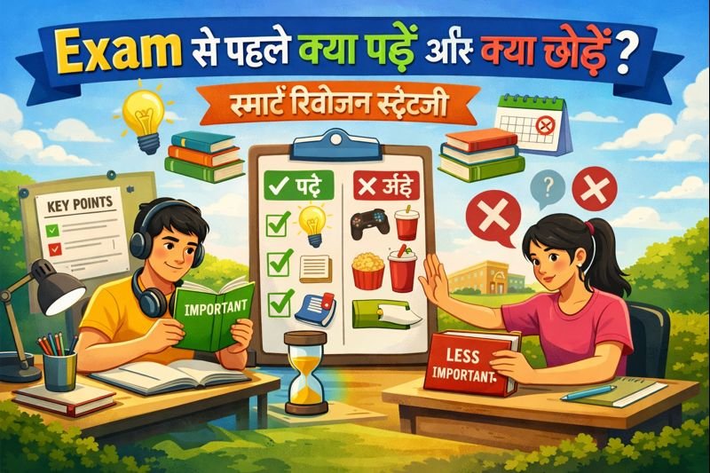Exam से पहले क्या पढ़ें और क्या छोड़ें? स्मार्ट रिवीजन स्ट्रेटजी