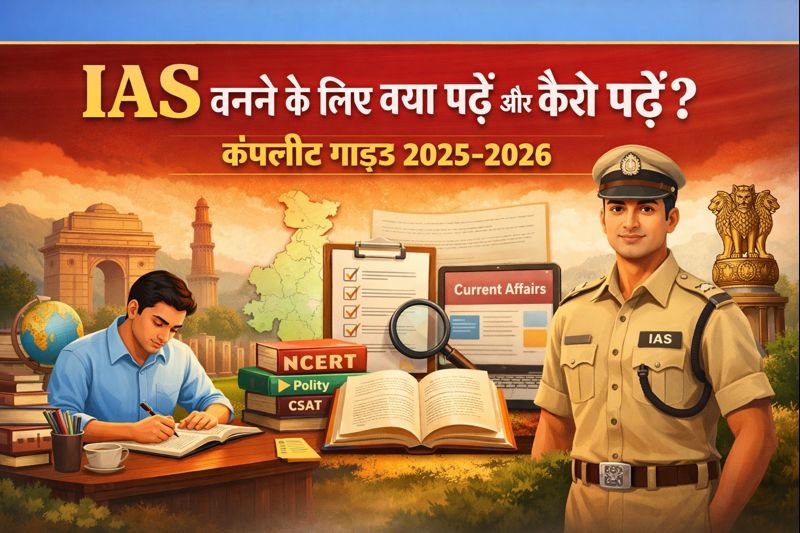 IAS बनने के लिए क्या पढ़ें और कैसे पढ़ें? कंपलीट गाइड 2025-2026