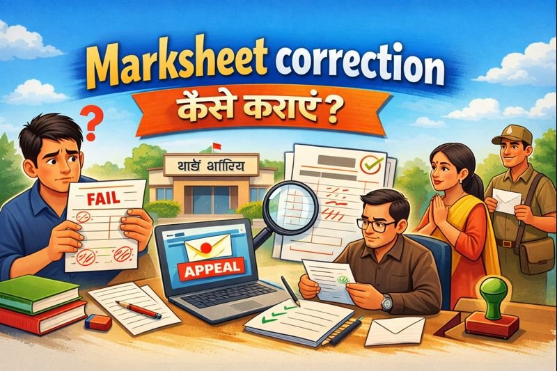 Marksheet correction कैसे कराएं?