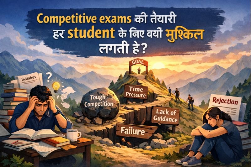 Competitive exams की तैयारी हर student के लिए क्यों मुश्किल लगती है?
