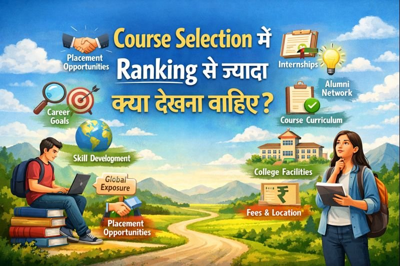 Course selection में ranking से ज्यादा क्या देखना चाहिए?