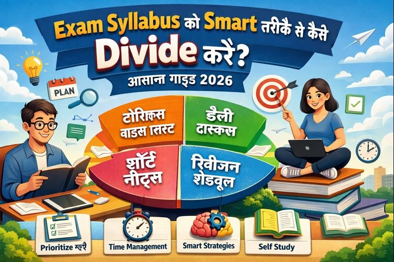 Exam Syllabus को Smart तरीके से कैसे Divide करें? आसान गाइड 2026