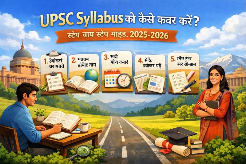 UPSC Syllabus को कैसे कवर करें? स्टेप बाय स्टेप गाइड 2025-2026