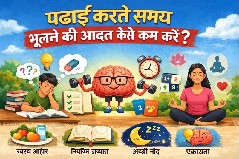 पढ़ाई करते समय भूलने की आदत कैसे कम करें?