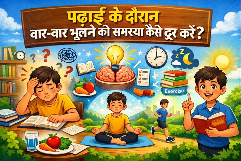 पढ़ाई के दौरान बार-बार भूलने की समस्या कैसे दूर करें?