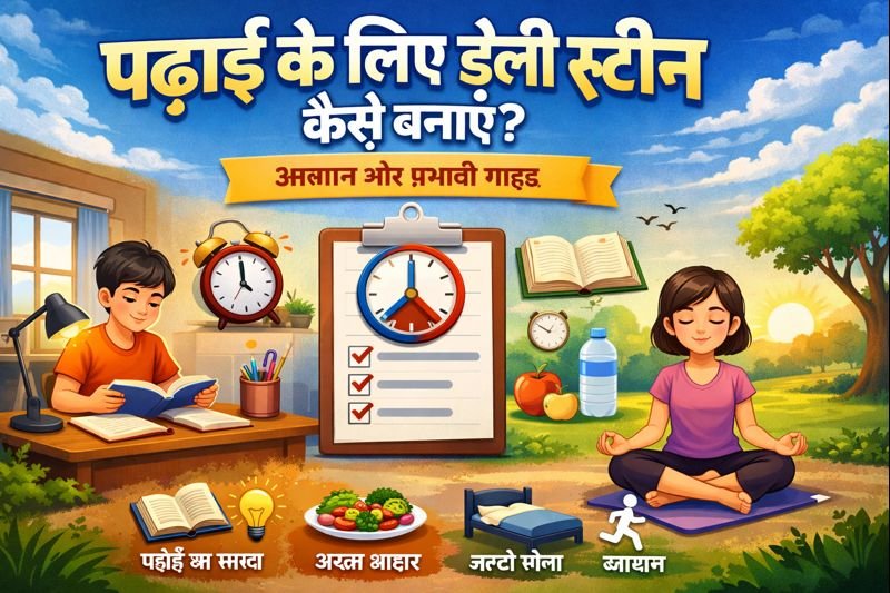 पढ़ाई के लिए डेली रूटीन कैसे बनाएं? आसान और प्रभावी गाइड